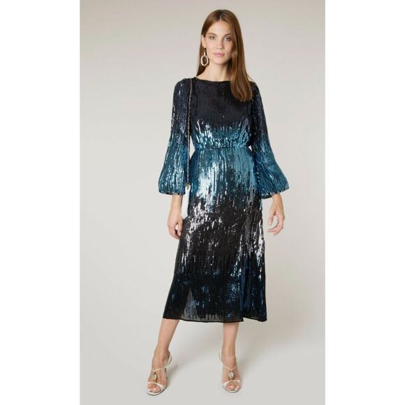 Rixo Coco Sequin Midi Dress size XL - Picture 1 of 6